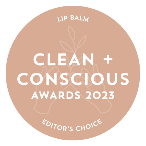 WINNER - EDITORS CHOICE - 2023 Clean and Conscious Awards "Best Lip Balm"