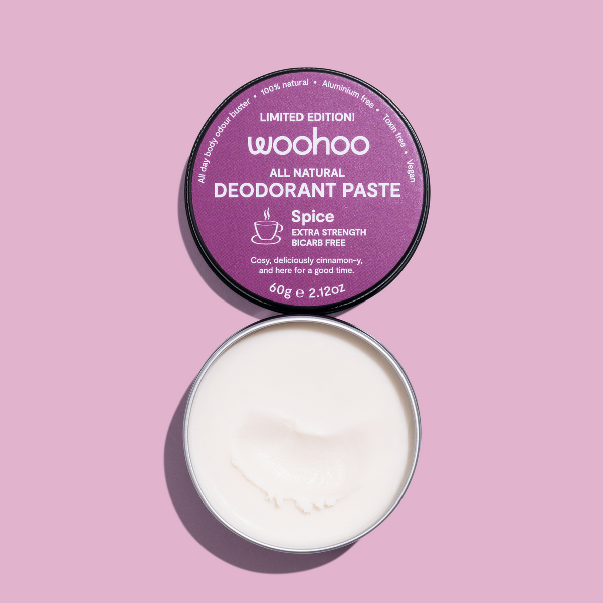 Woohoo Natural Deodorant Paste (Spice) 60g