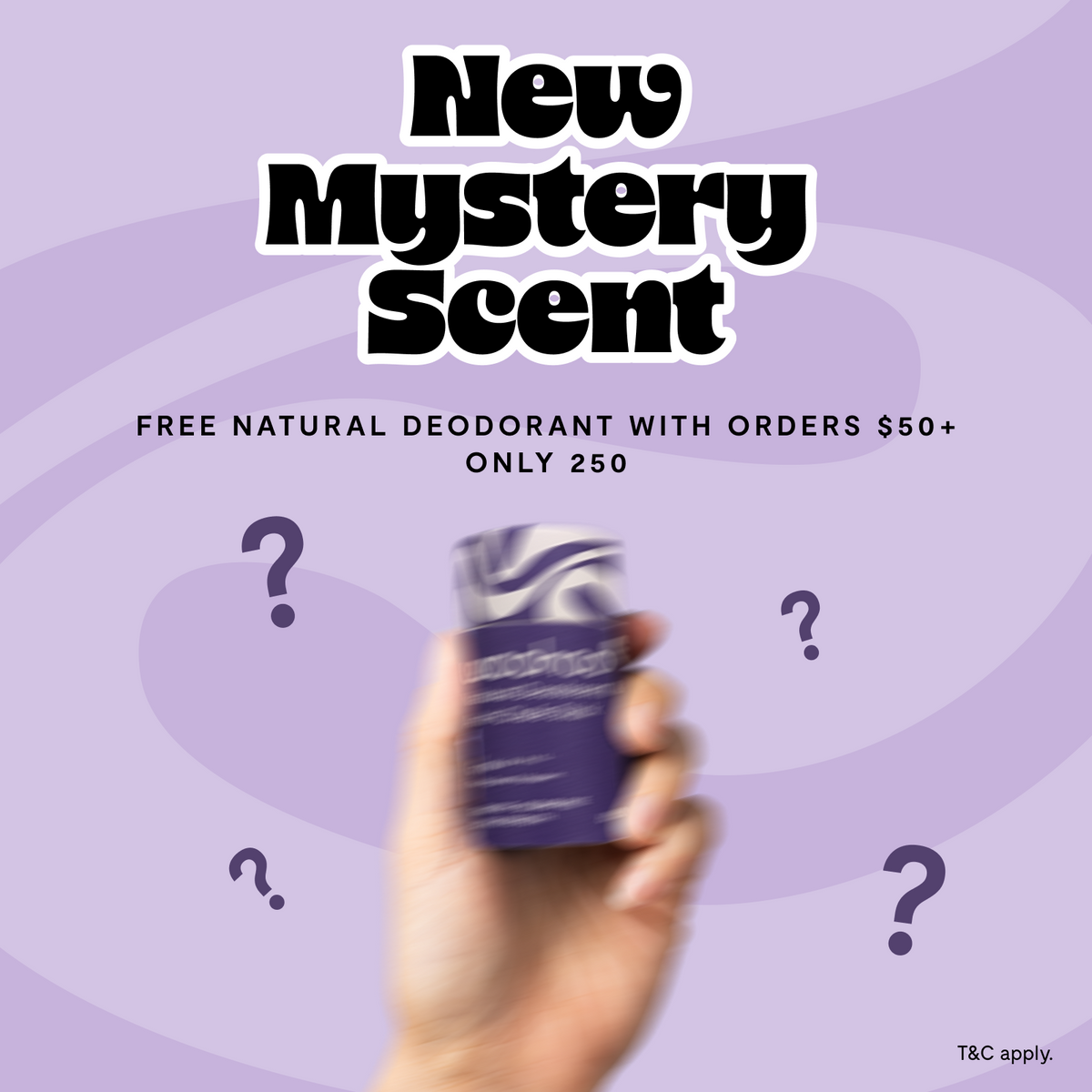 Free Mystery Scent with orders over $50
