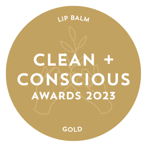 WINNER - GOLD - 2023 Clean and Conscious Awards "Best Lip Balm"