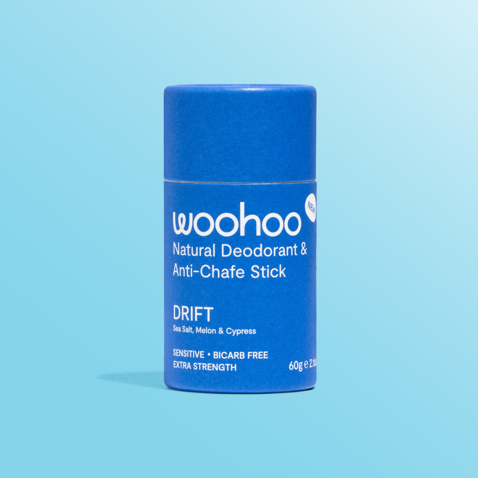 Woohoo Natural Deodorant & Anti-Chafe Stick (Drift) 60g