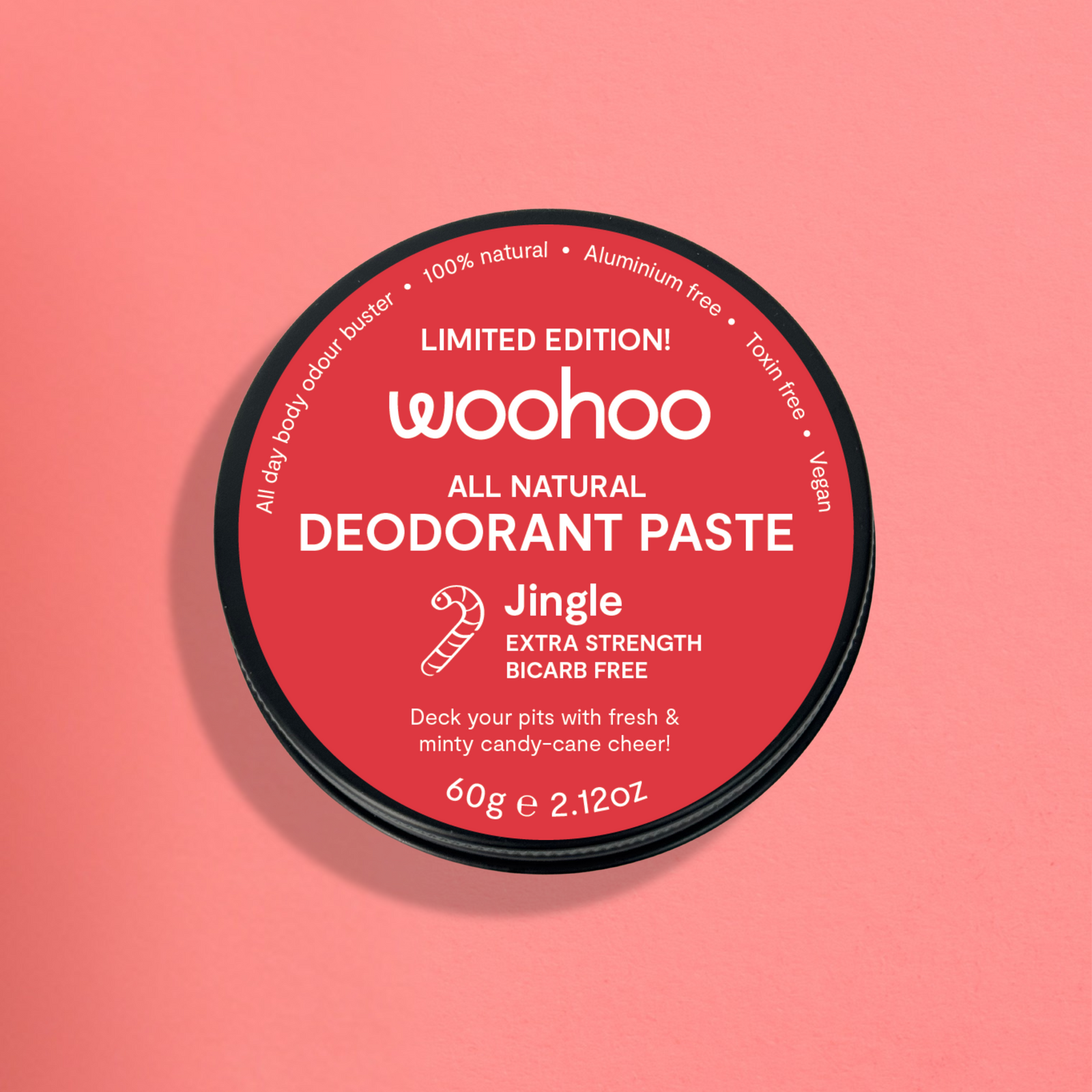 Woohoo All Natural Deodorant Paste (Jingle) 60g