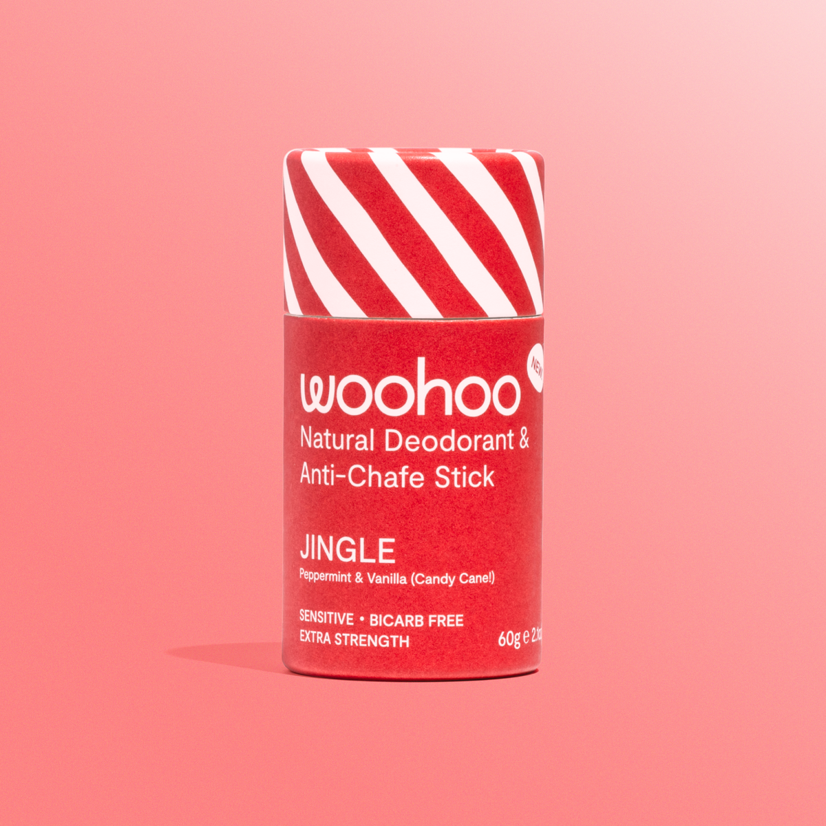 Woohoo Natural Deodorant & Anti-Chafe Stick (Jingle) 60g