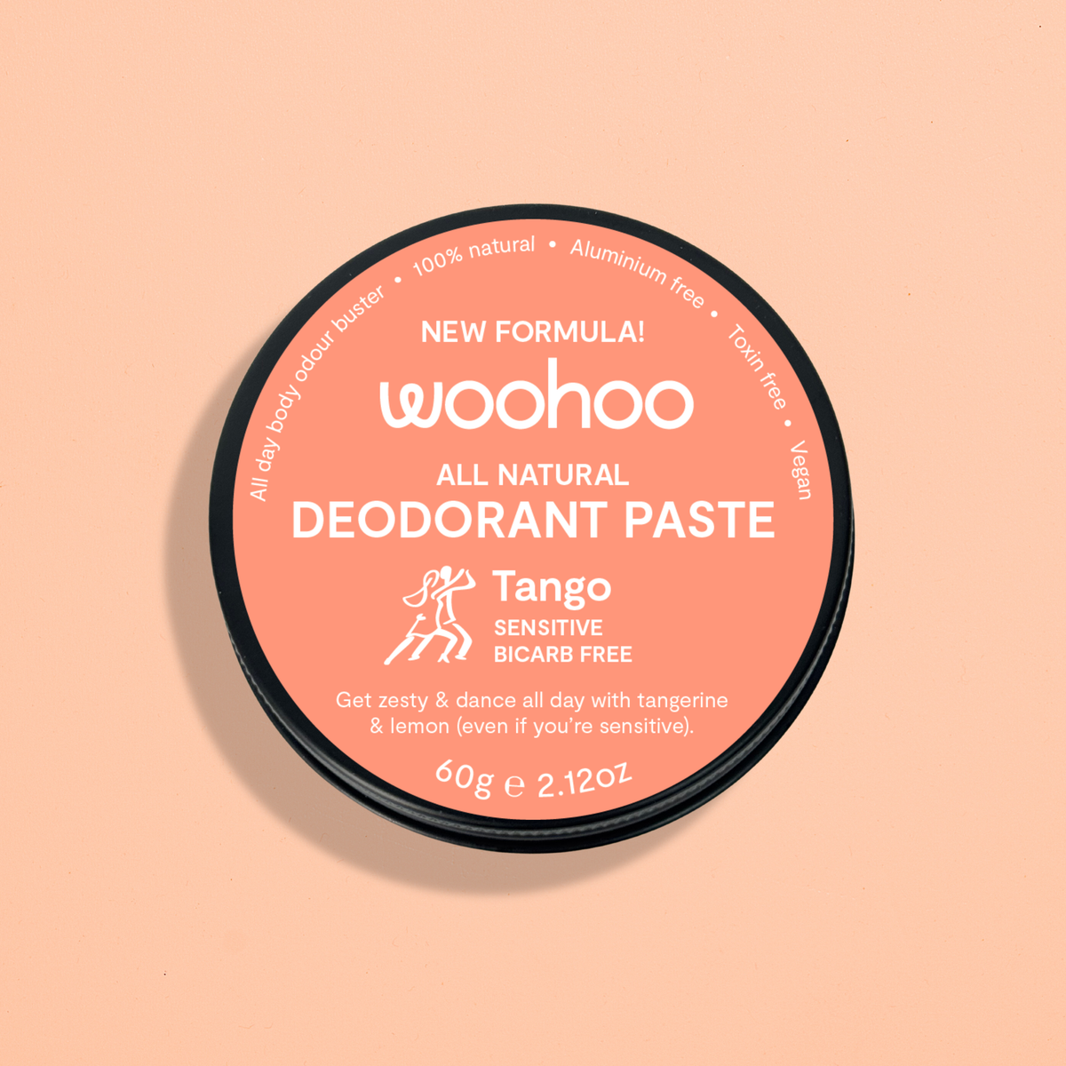 Woohoo Natural Deodorant Paste (Tango) 60g