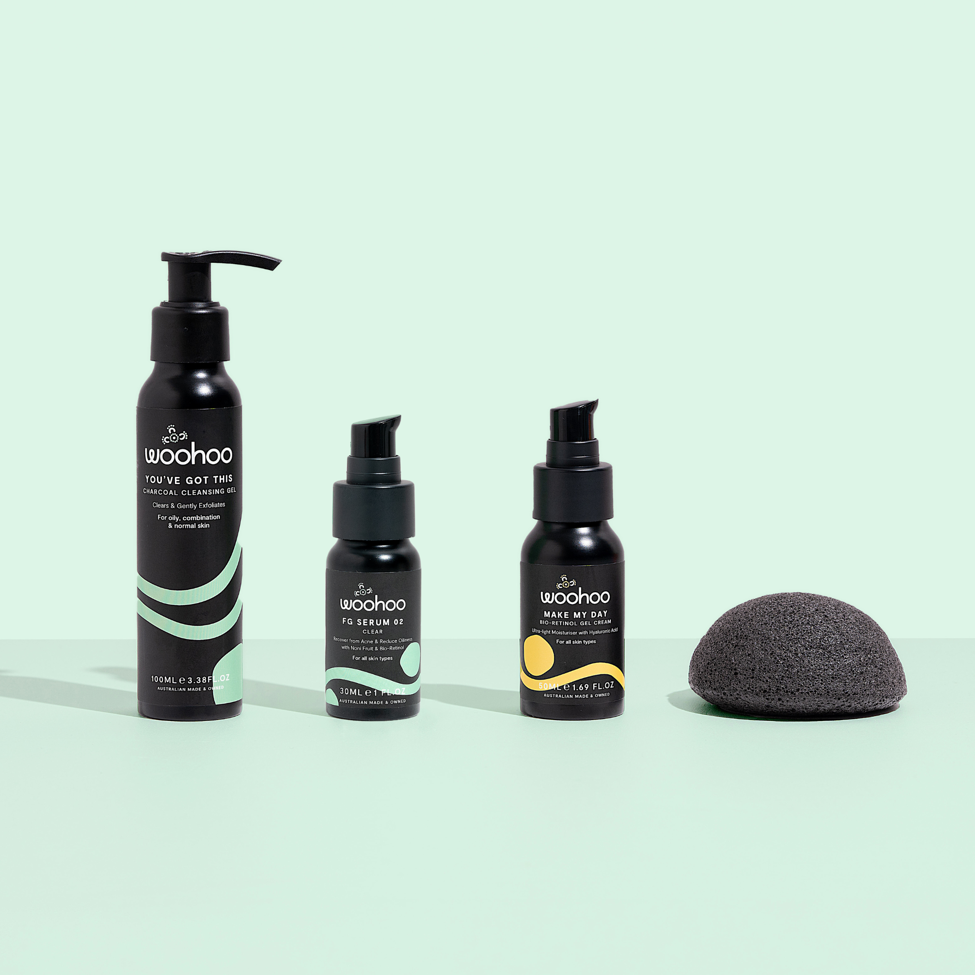 'Clear + Calm' 3 Step Face Bundle (for Oily Skin / Acne / Teens)